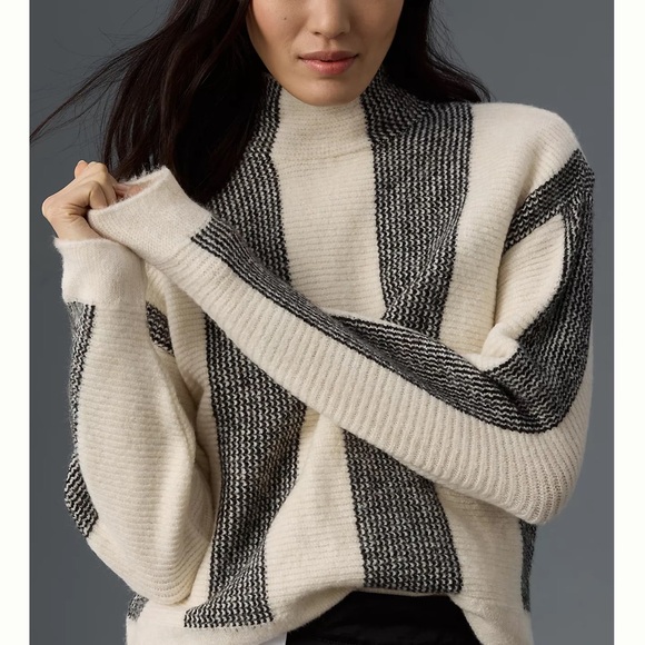 By Anthropologie Mock-Neck Pullover Sweater - Picture 2 of 5